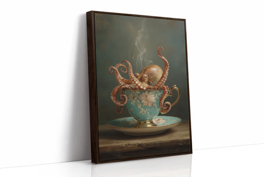 Tentacles Curl Through Teacup Surrealism