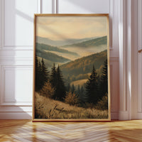 Golden Hues of Distant Valleys