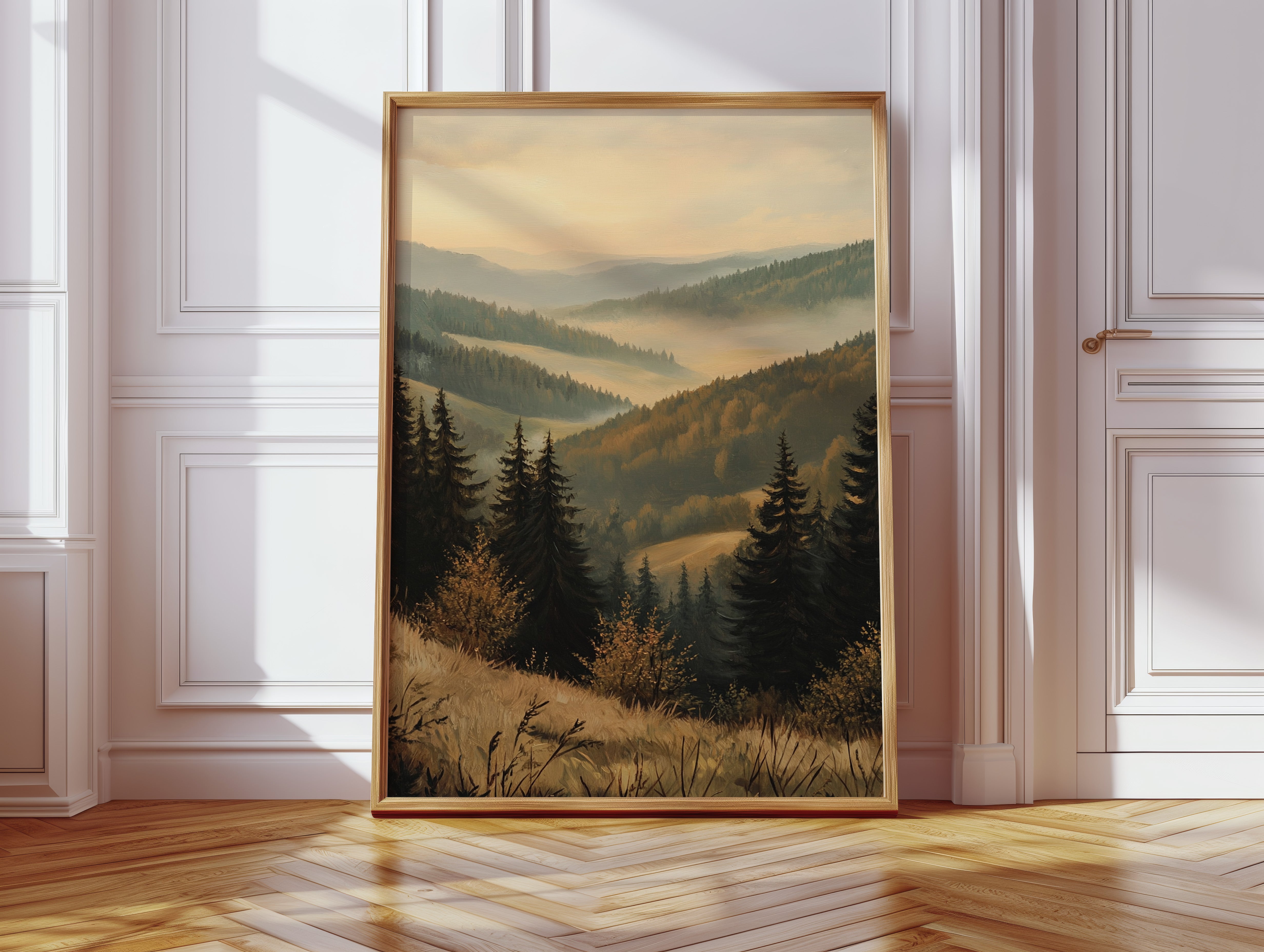 Golden Hues of Distant Valleys