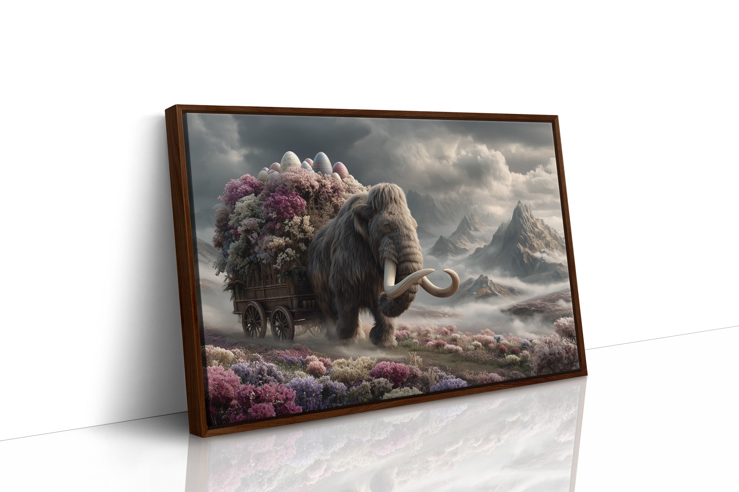 Mammoth's Blossom-Draped Easter Cart