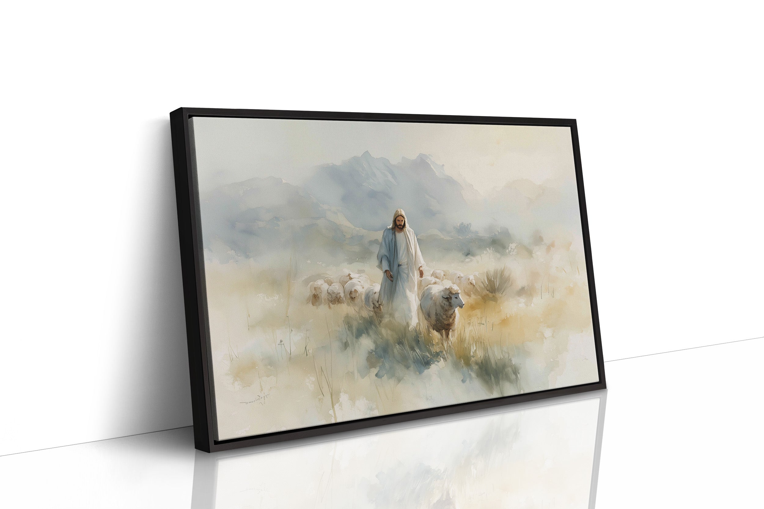 Gentle Shepherd Among Misty Hills