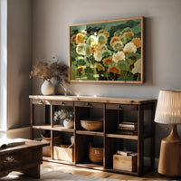 Sunlit Poppies Dance In Jade