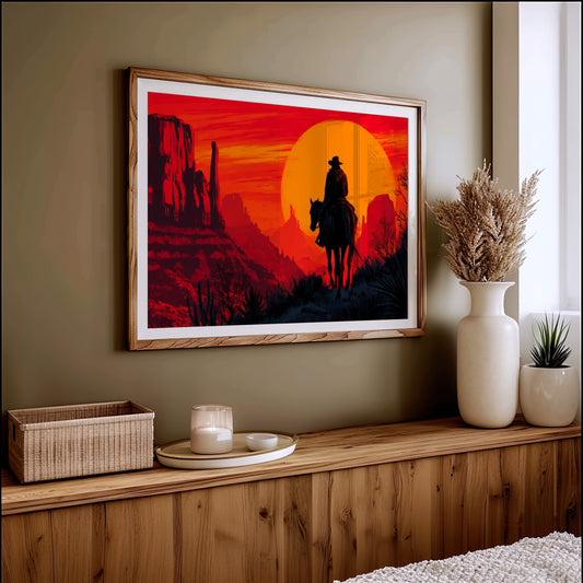 Sunset Rides Through Canyon Fire