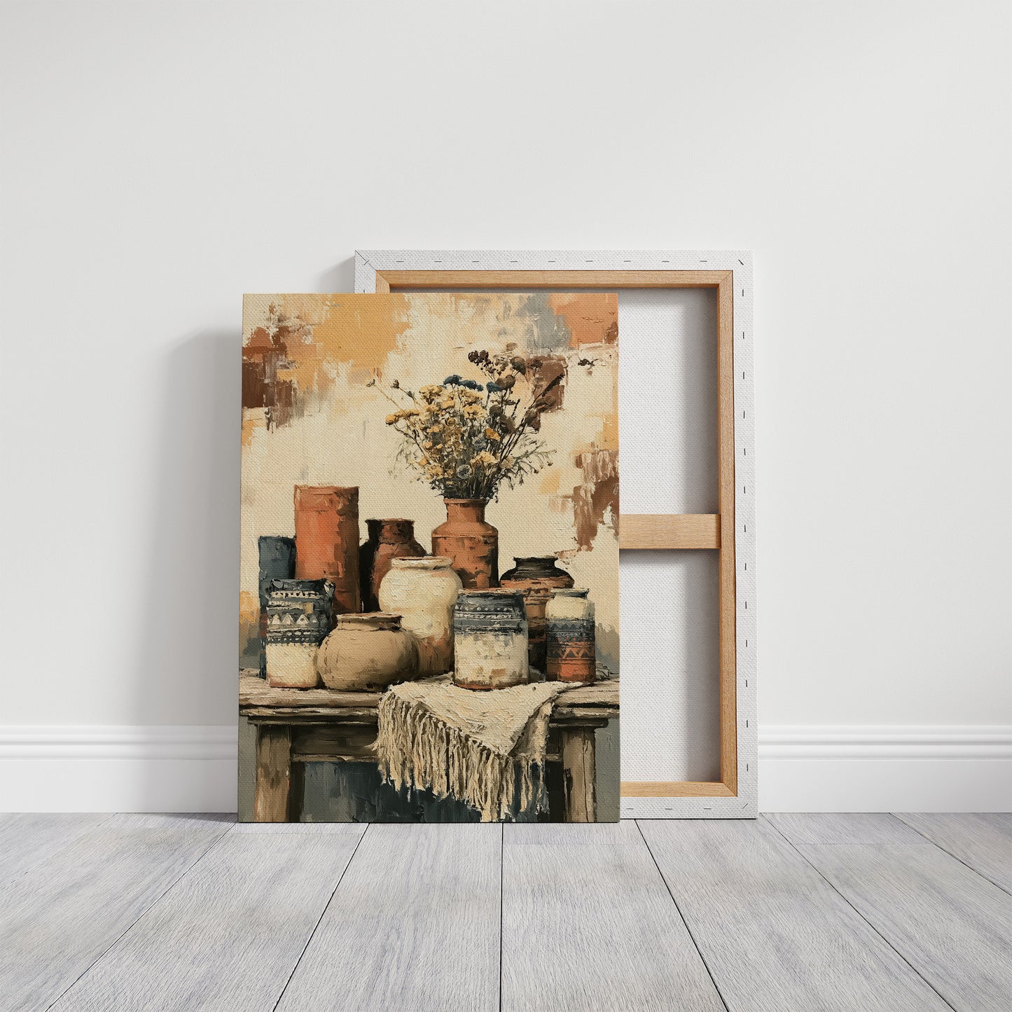 Sunbaked Pottery and Faded Blooms