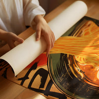 Golden Noodles Dance In Sunset Bowl