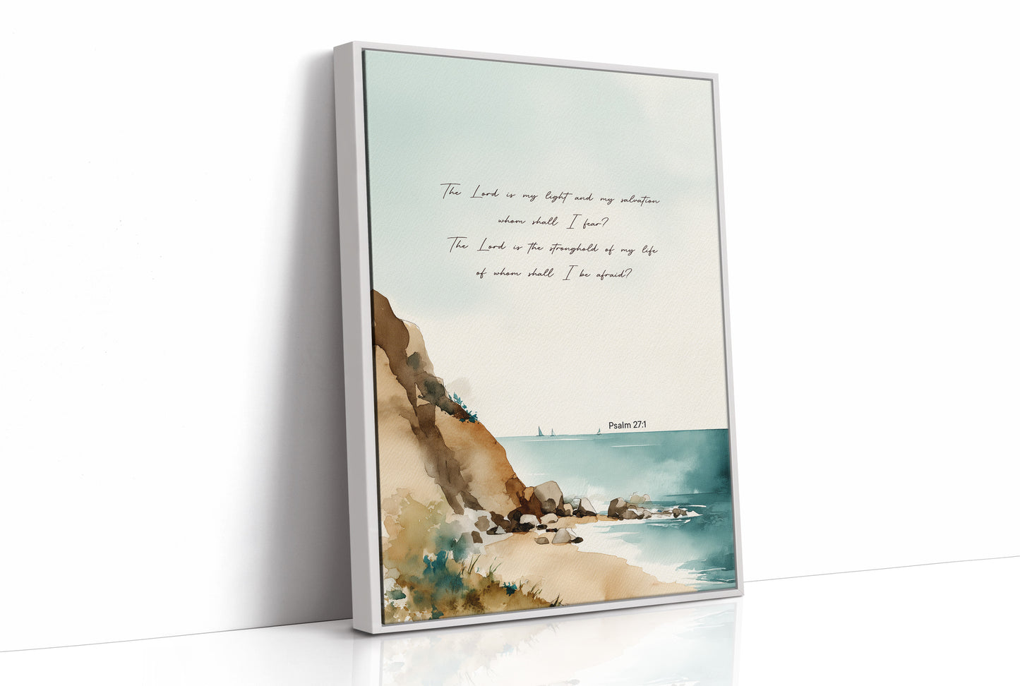 Scripture Rests On Coastal Waters