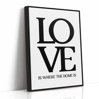 Love Is Where The Home Is Typography Print
