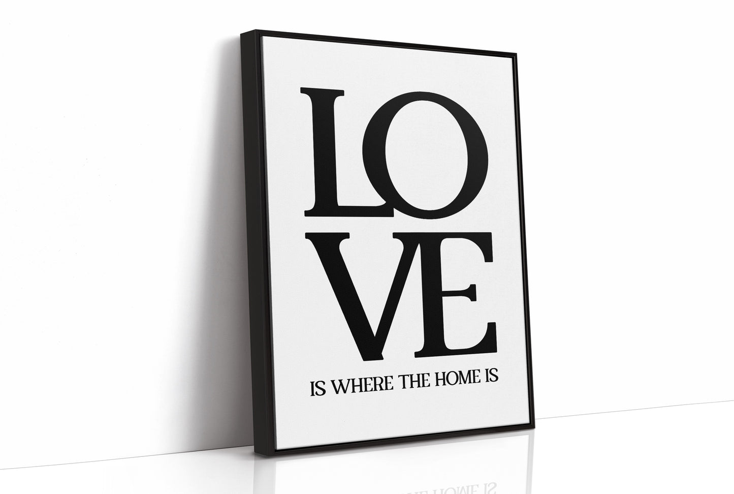 Love Is Where The Home Is Typography Print