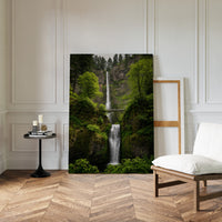 Majestic Waterfall Amidst Lush Greenery