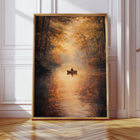Rowing Through Autumn's Embrace