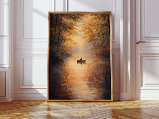 Rowing Through Autumn's Embrace