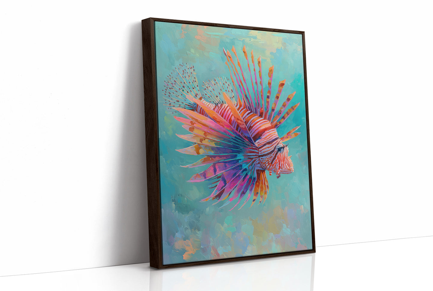 Vibrant Spines Pierce Aqua Depths