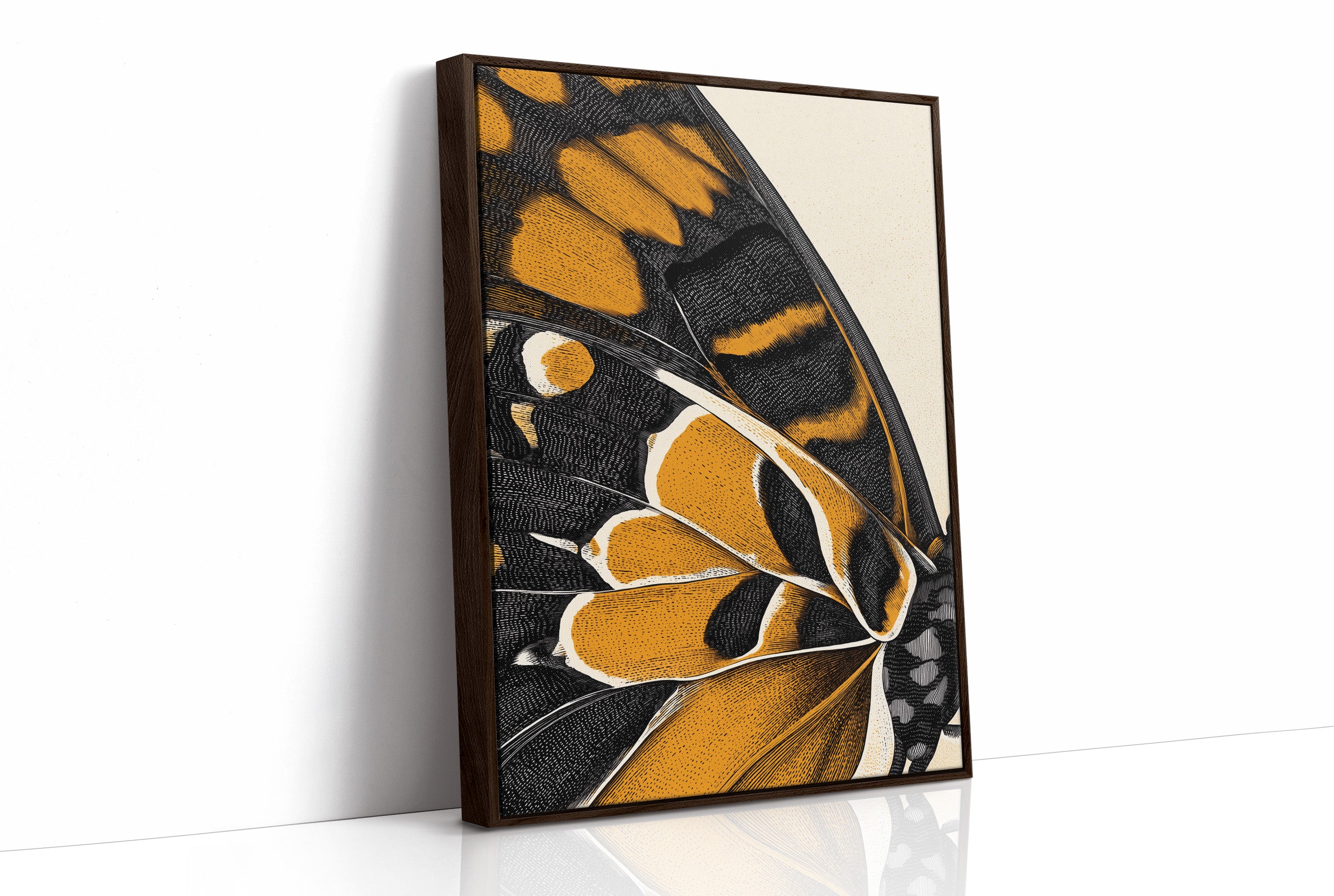 Amber Wings: Nature's Intricate Architecture