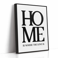 Home Is Where The Love Is Typography Print