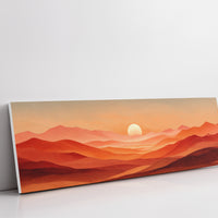 Sunset Waves of Amber Hills