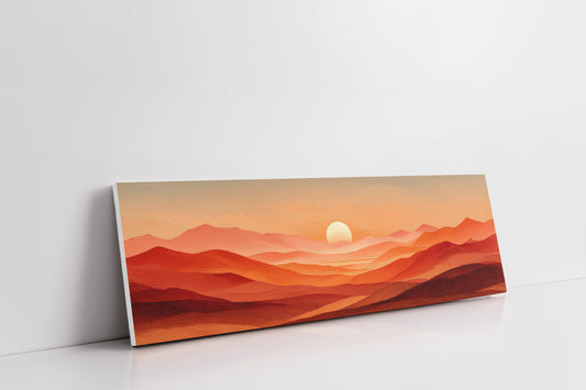 Sunset Waves of Amber Hills