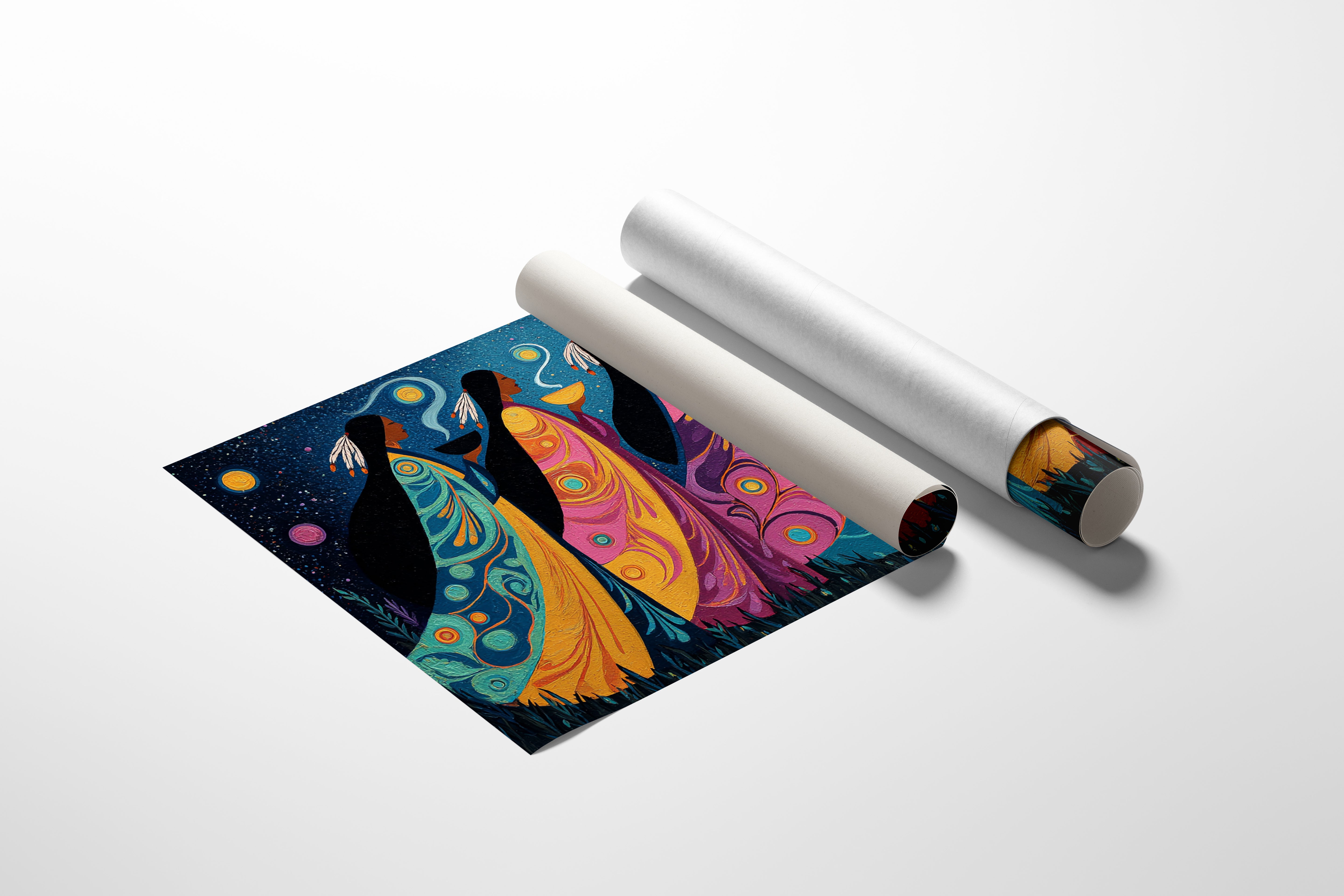 Sacred Stars Dance Through Night