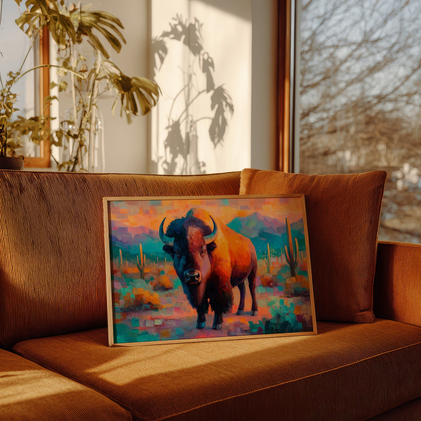 Sunset Bison Claims Desert Thunder