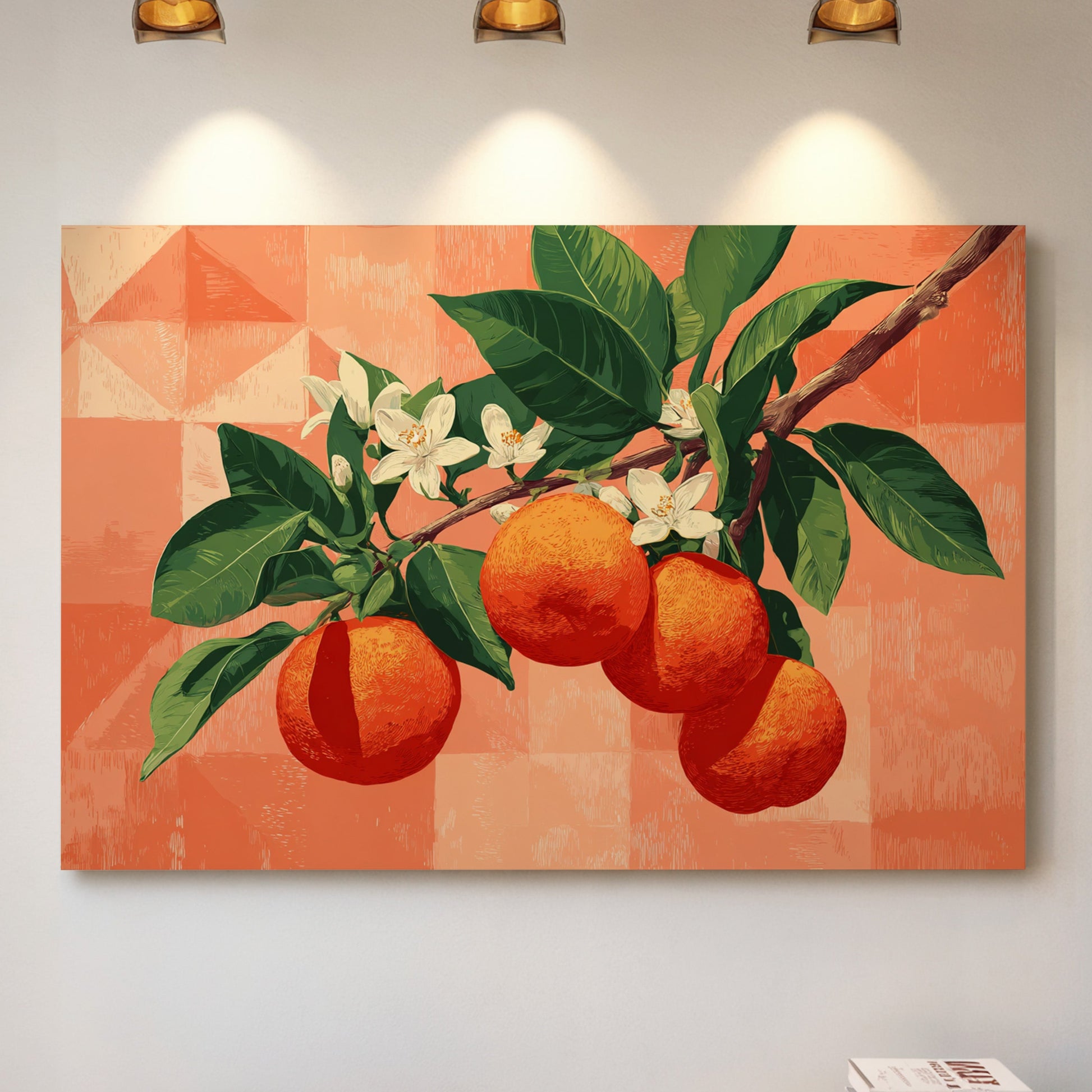 Citrus Blossoms Dance In Coral