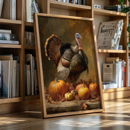 Harvest Pride Among Autumn Pumpkins