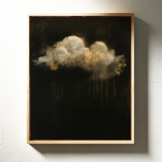 Gold Rain Beneath a Quiet Cloud