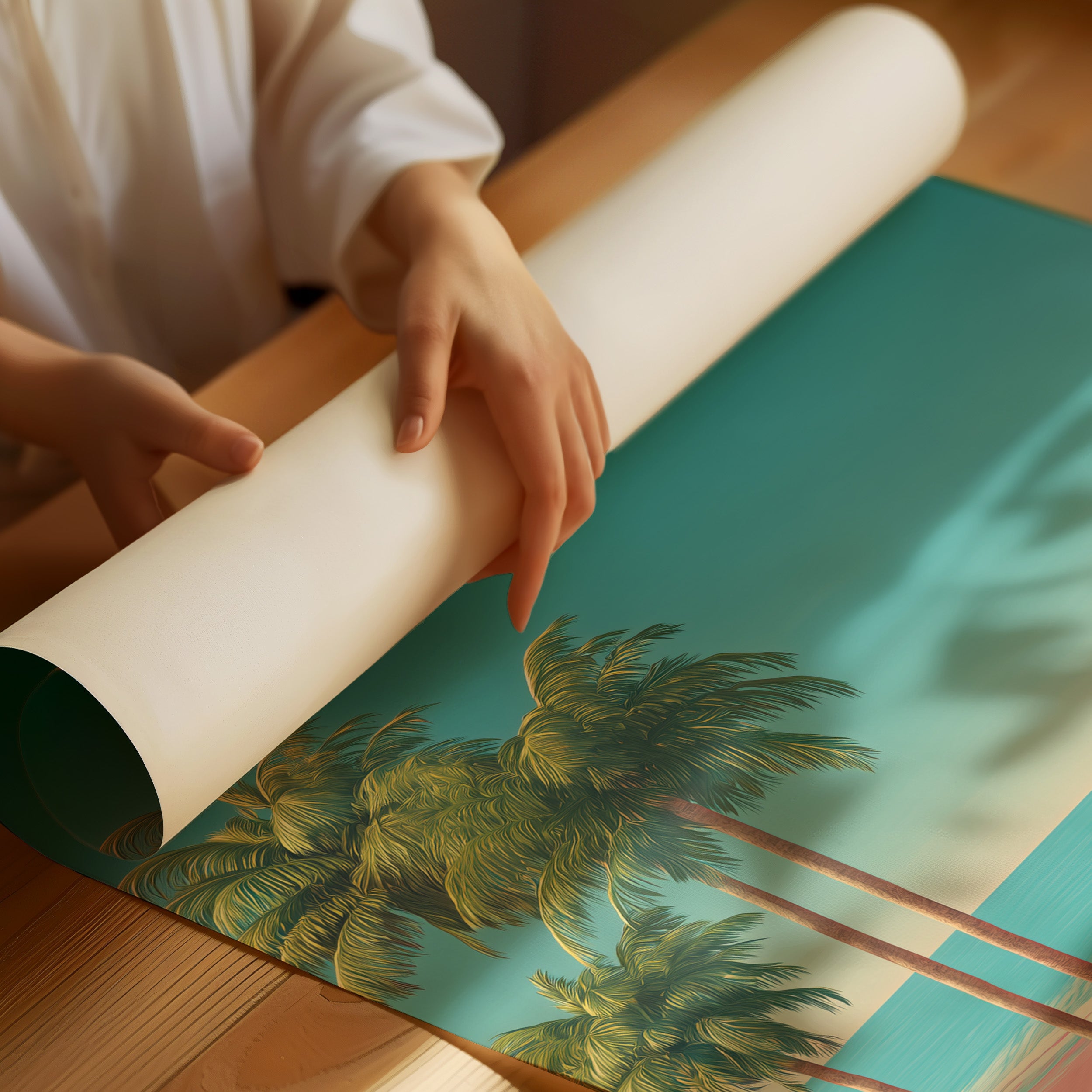 Sunset Shores Meet City Dreams