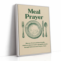 Grace Before Wooden Table Gatherings