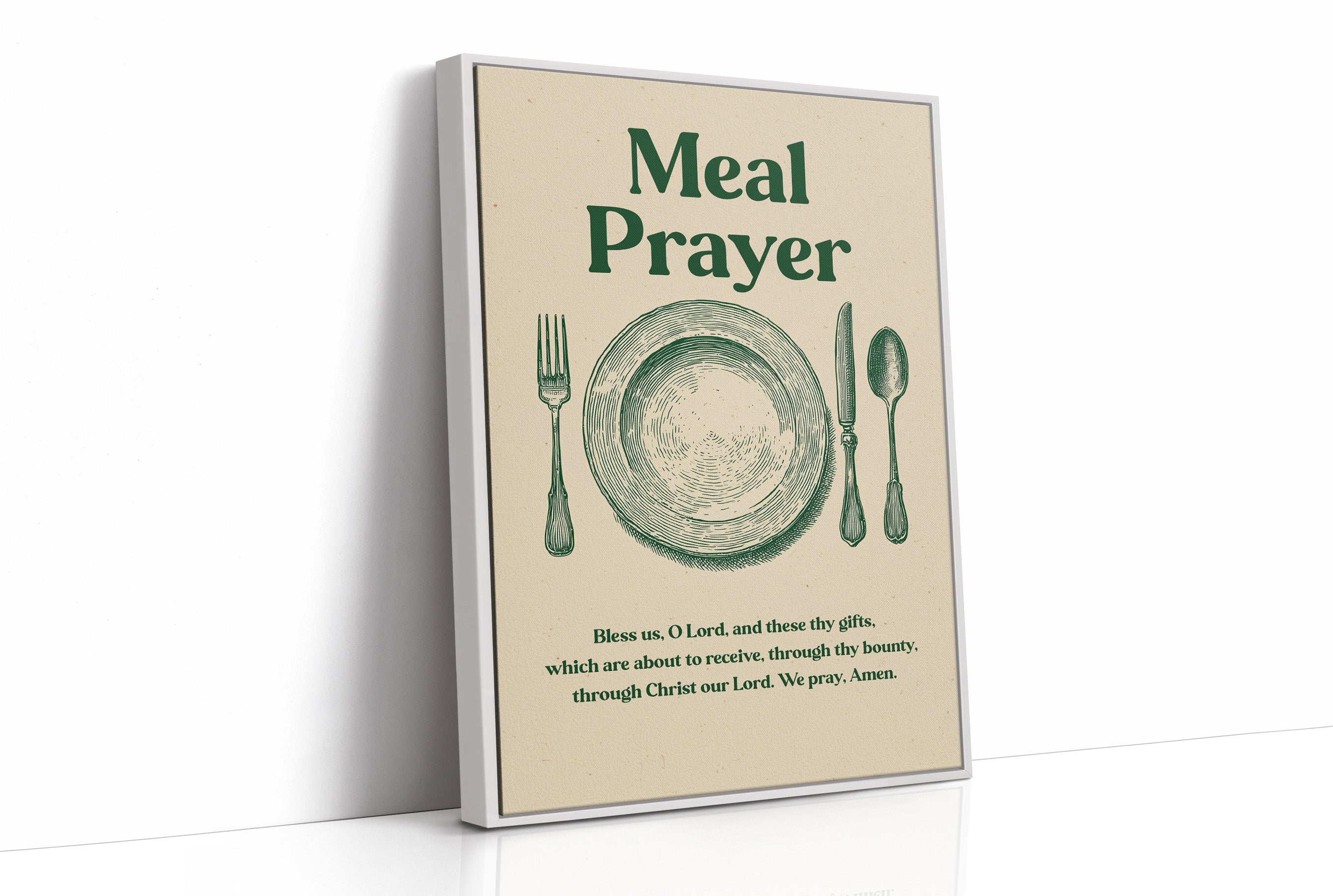 Grace Before Wooden Table Gatherings