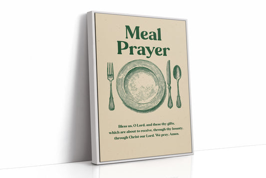 Grace Before Wooden Table Gatherings