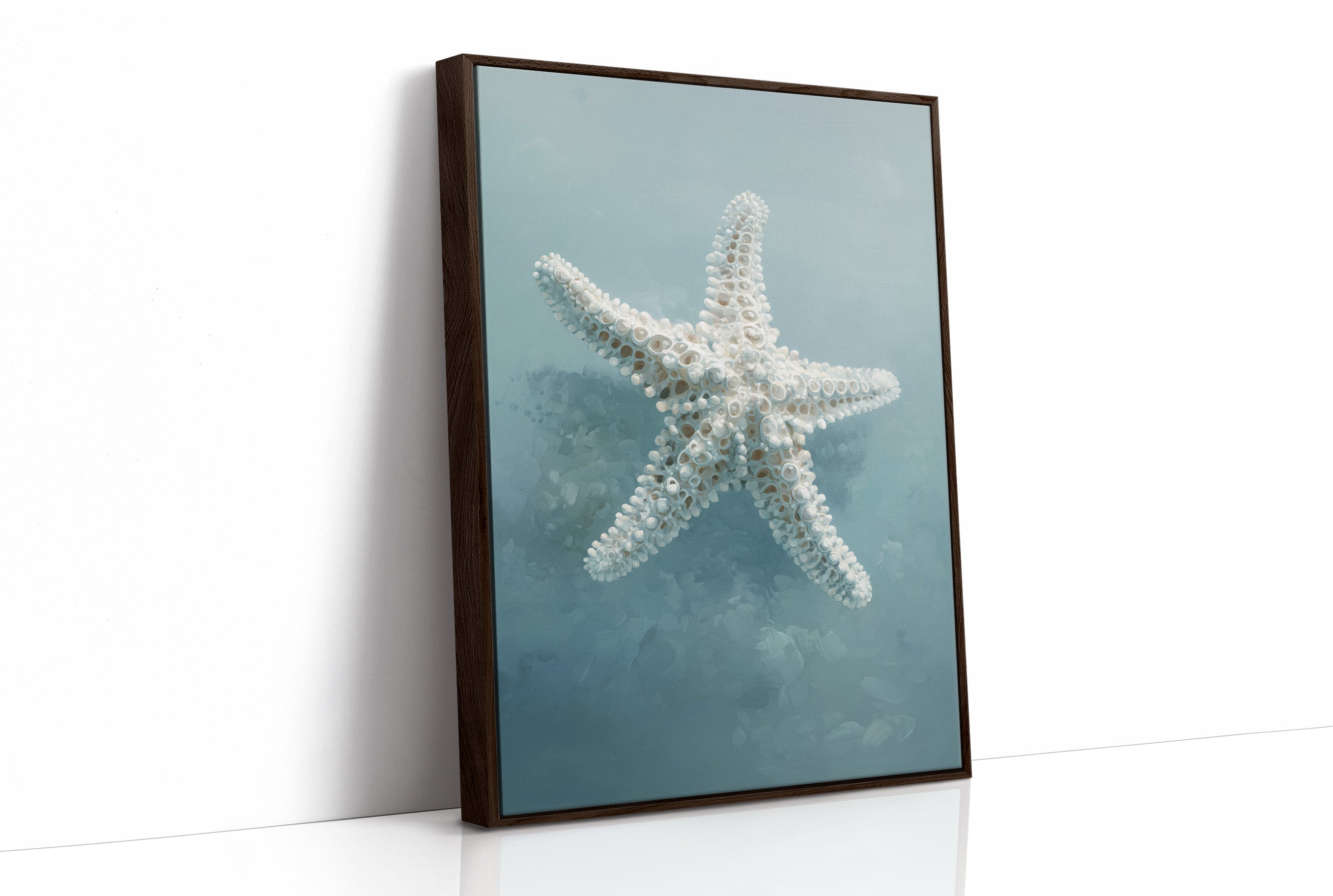 Coastal Memory In Wooden Frame