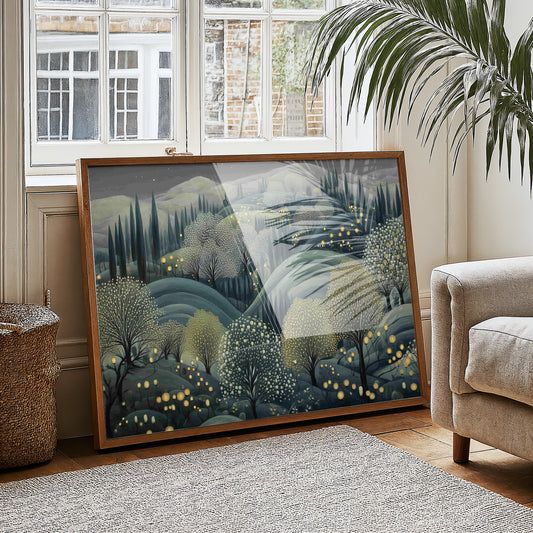 Fireflies Dance Through Tuscan Hills