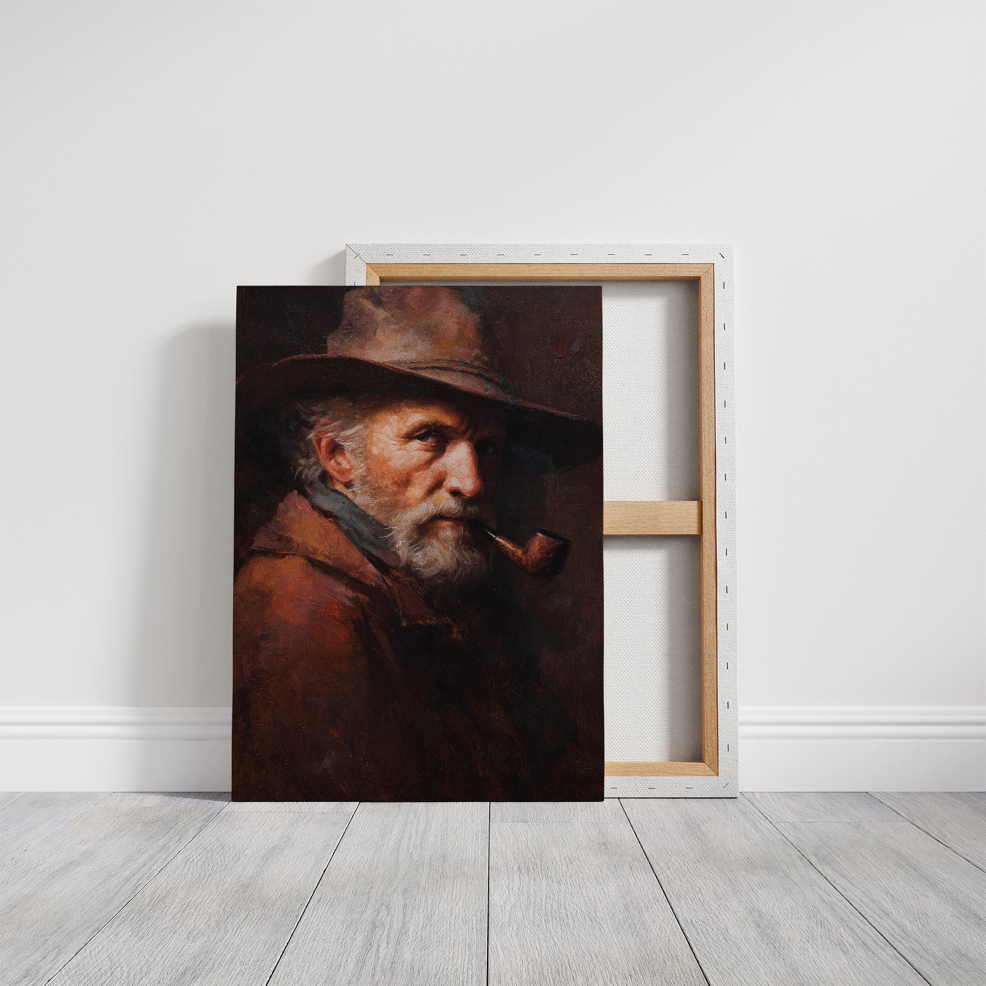 Wisdom Smokes From Wooden Frame