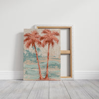 Two Palms Lean In, Coral Heart