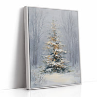 Golden Lights in Winter Silence