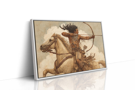 Ancestral Huntsman Rides Through Clouds