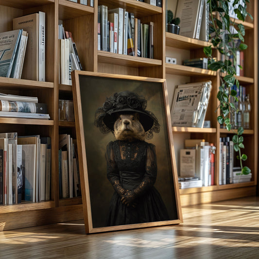 Elegant Rodent in Victorian Attire