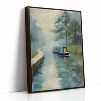 Narrowboat Whispers Through Mist
