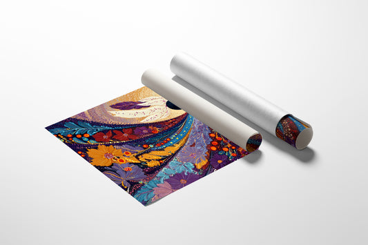 Sacred Flowers Dance In Evening Light