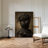 Regal Feline in Victorian Attire
