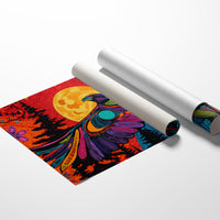 Moonlit Raven Paints Sacred Skies