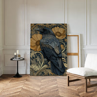 A Raven Among Golden Blooms