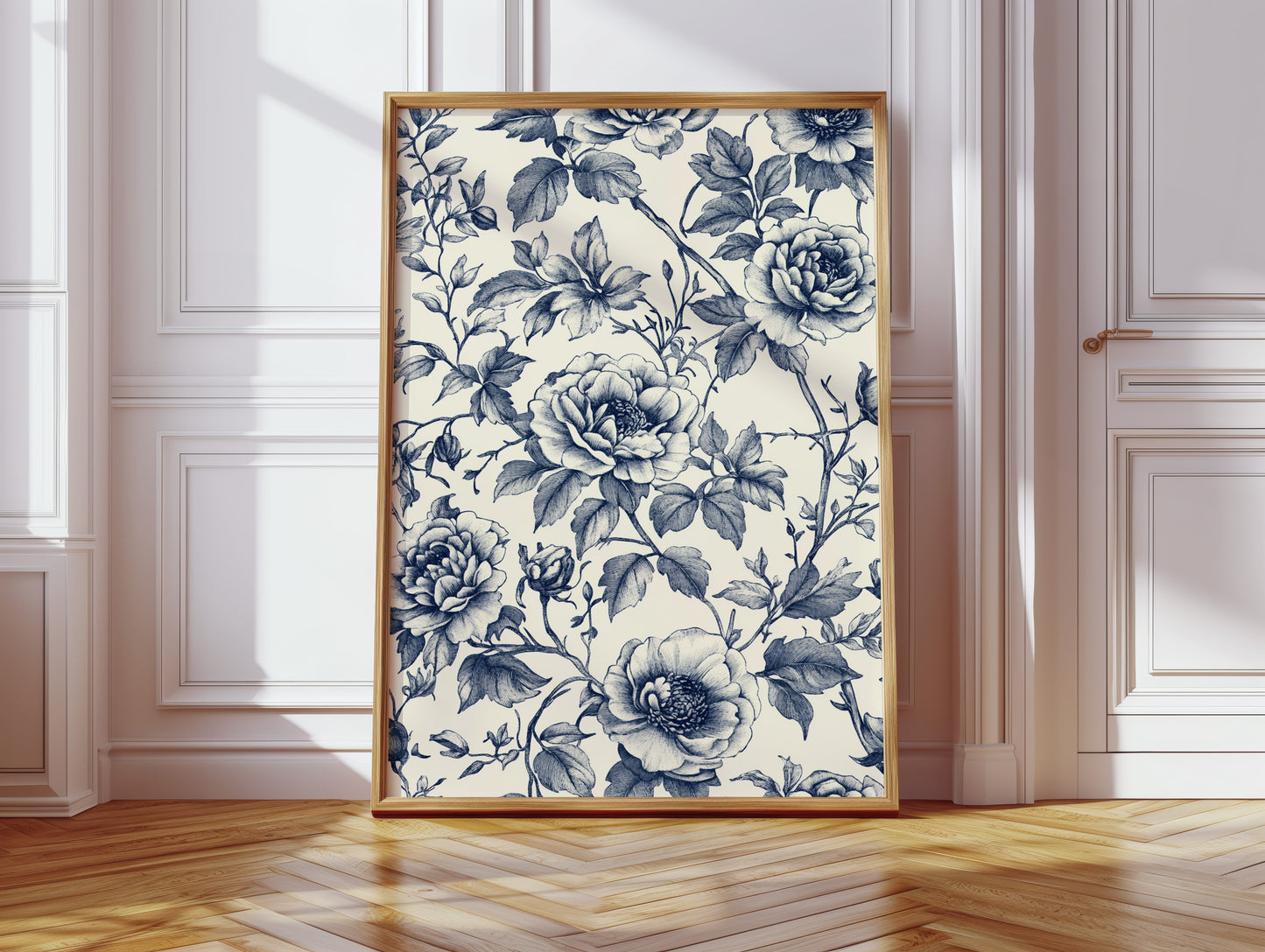 Petals' Secrets in Indigo Light