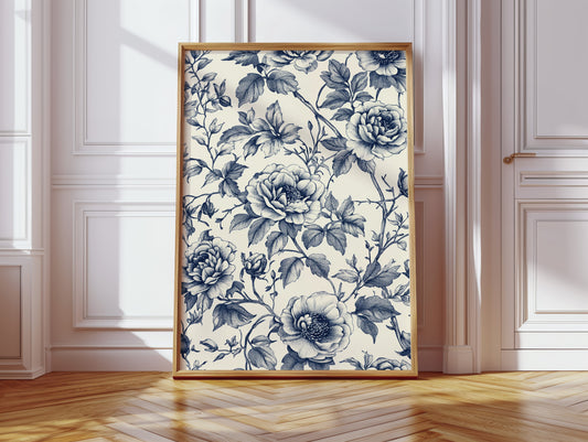 Petals' Secrets in Indigo Light