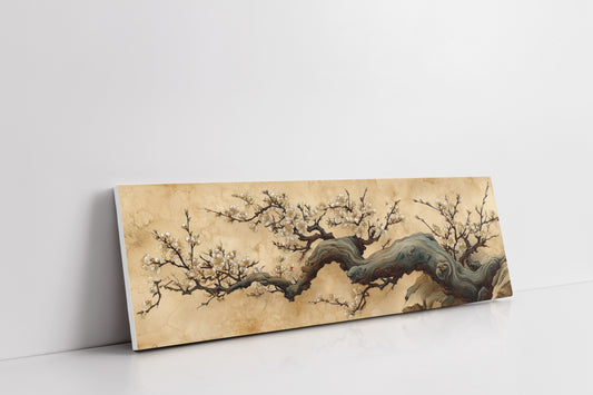 Blossoms Along the Weathered Limb