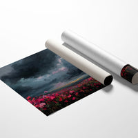 Storm Blooms Against Darkened Sky