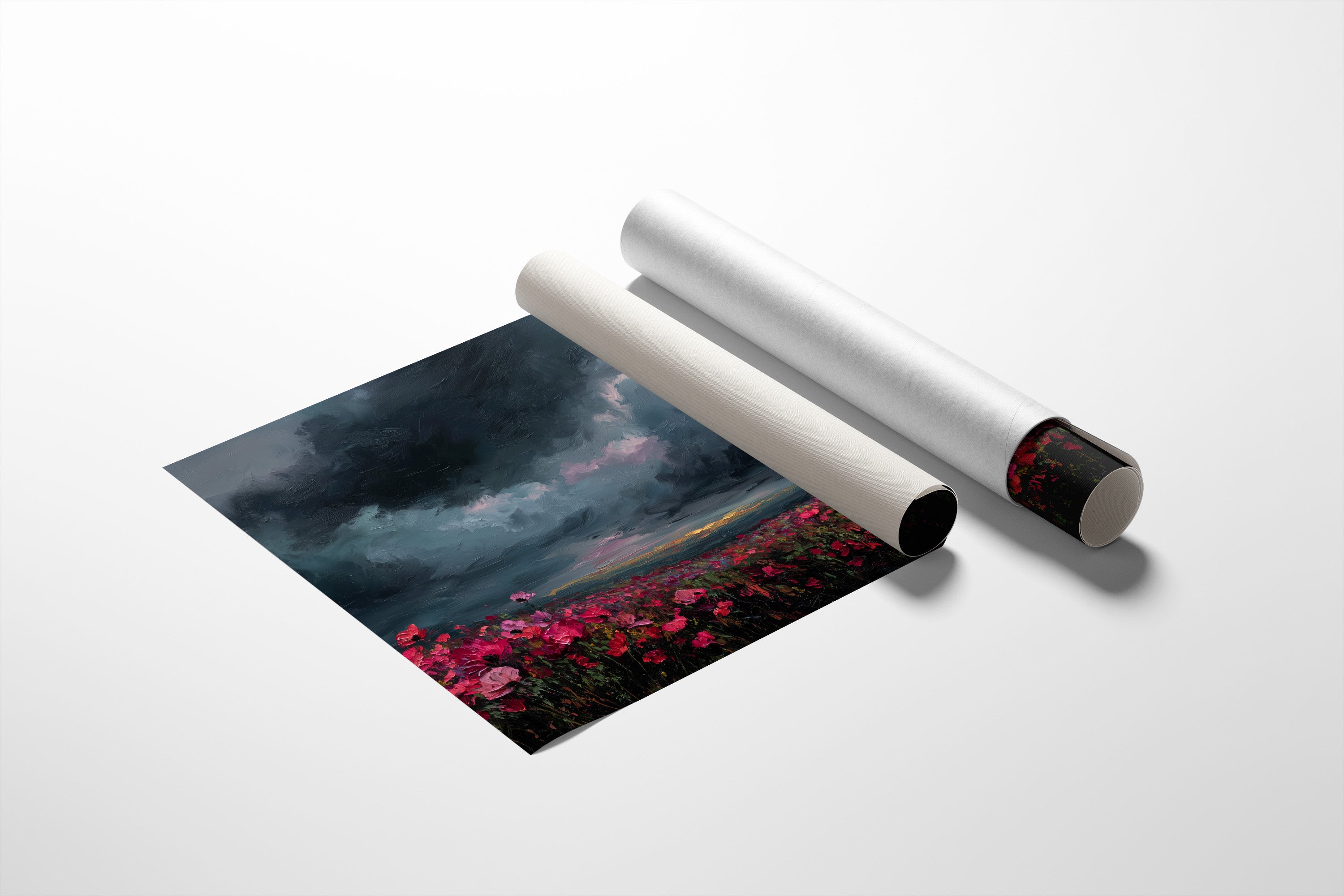 Storm Blooms Against Darkened Sky