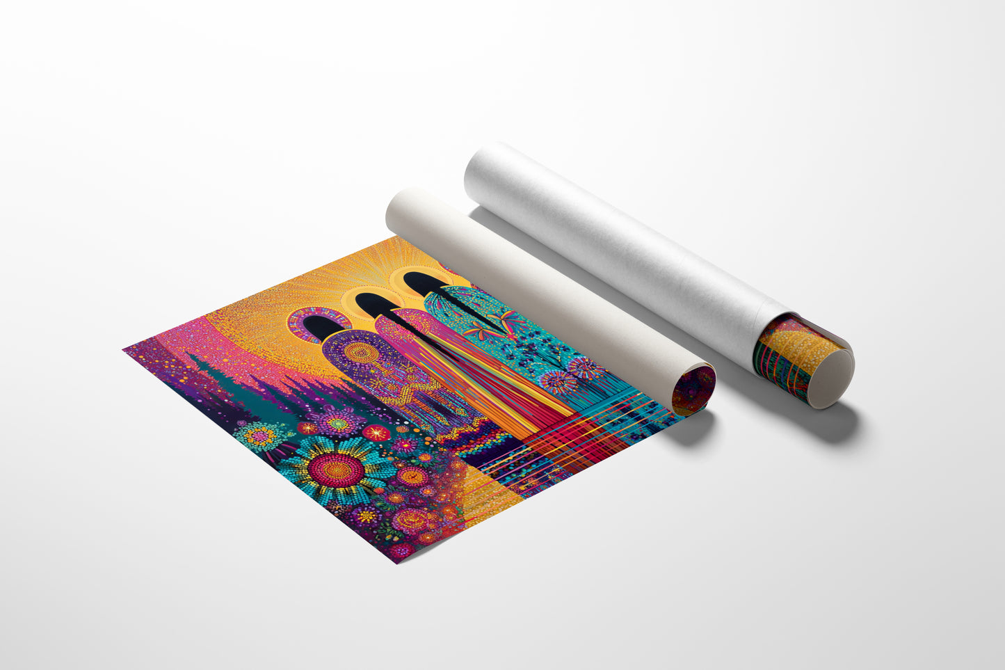 Sacred Garden Sings Through Stained Glass