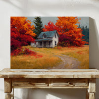 Harvest Home Beneath Fiery Canopy