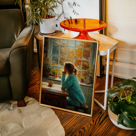 Autumn Light Through Kitchen Windows