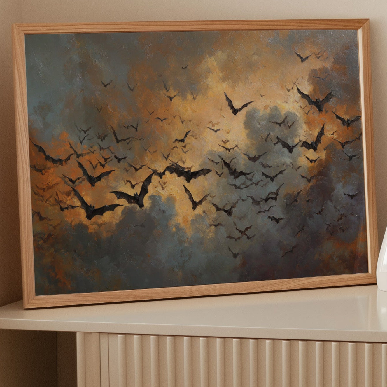 Flight Beneath Fiery Skies